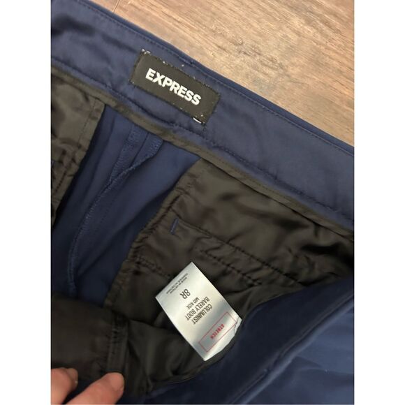 Express Columnist Barely Boot Mid-Rise Blue Pants, Sz 8R - Picture 2 of 2